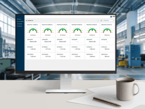 Mockup Maschinenübersicht Dashboard Iot 800